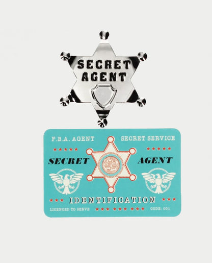 Secret Agent Metal Badge