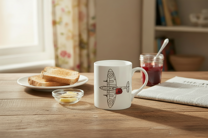 Spitfire Poppy Mug