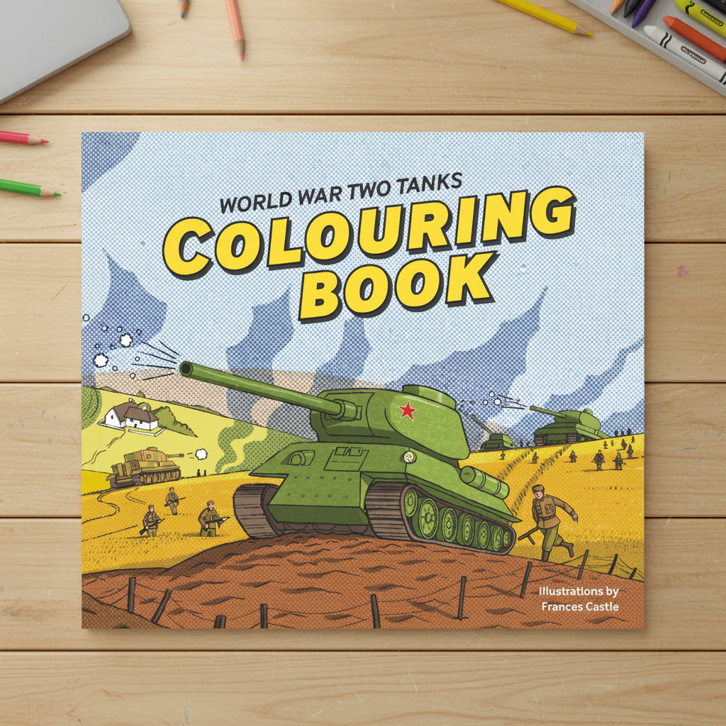 World War Two Tanks Colouring Book