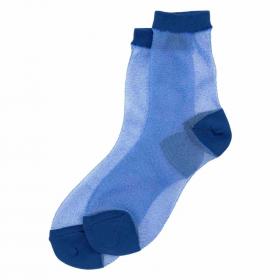 Blue Sheer Jacquard Socks (AFP Galleries)