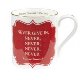 Never give in mug 1