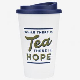 while there is tea there is hope travel mug image