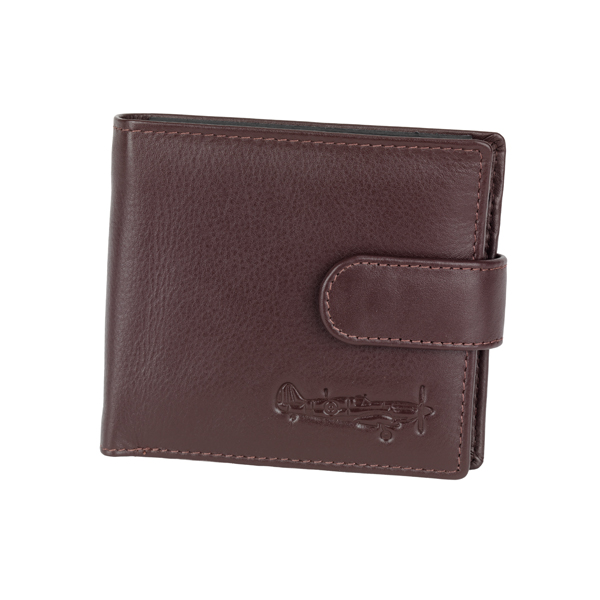 Spitfire Wallet: Classic Black Leather
