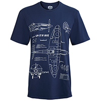 spitfire blueprint t-shirt homepage block new souvenir